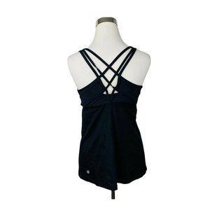 LULULEMON tankTop Size NO SIZE black criss cross